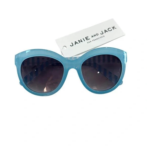 Janie and Jack Sunglasses kids toddler 2 to 4 years blue NEW NWT