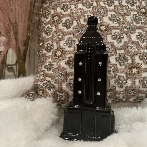 Black Ceramic building piggy bank