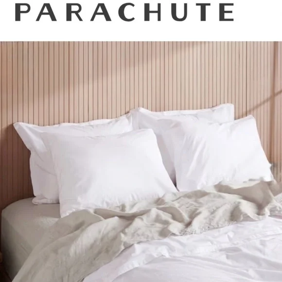 Parachute Pillow cover 100% COTTON KING / WHITE NEW