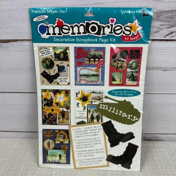Frances Meyer Memories Military Scrapbook Page Kit‎ To Keep NEW