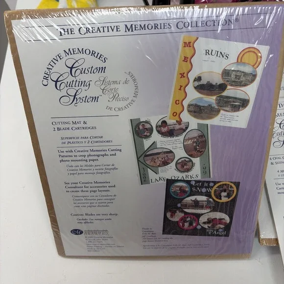 2 Creative Memories Collection Custom Cutting System Patterns Ovals Circles New