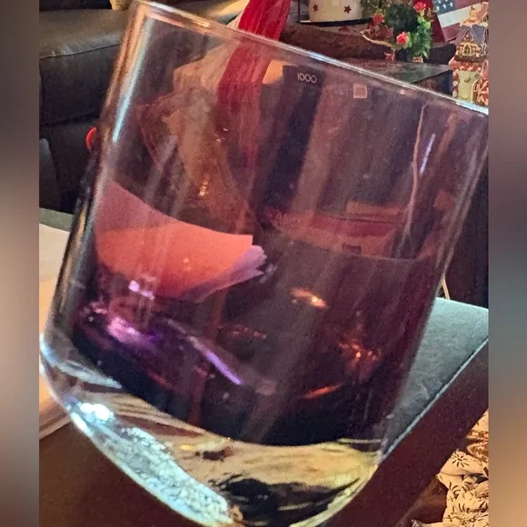 ZGallerie Rocks Dof Purple Whiskey Tumbler, NWOT