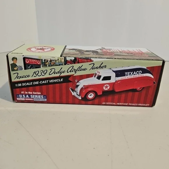 TEXACO USA SERIES #1 1939 DODGE AIRFLOW DIECAST TANKER TRUCK NEW 2014 RELEASE F