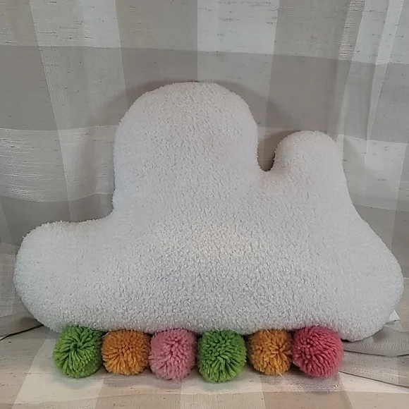 Cloud Pillow w/ Scented Satchel & Rainbow Pompoms CUTE! 21