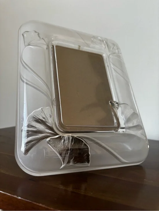 Clear Decorative Tablet Case with Silver Floral Accent