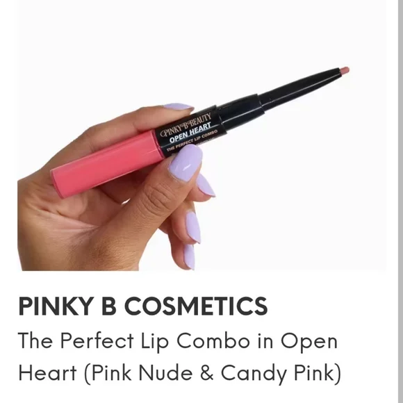 NEW PINKY B COSMETICS The Perfect Lip Combo In Shade OPEN HEART full Size