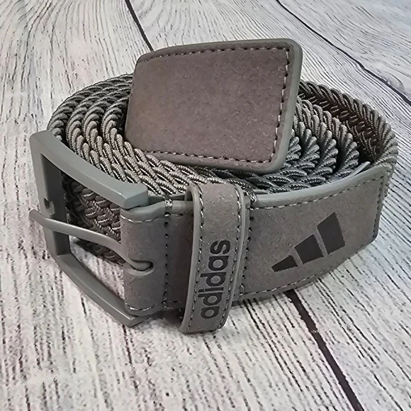 Men's Adidas Gray Braided Belt One Size