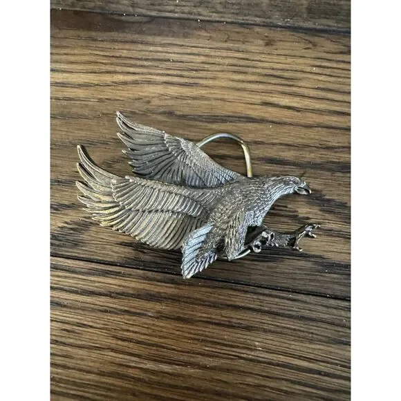 Vintage 1979 Landing Eagle American Chicago Buckles USA Belt Buckle