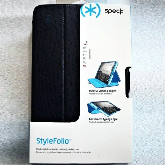 [NEW] ORIGINAL BLUE SPECK TABLET CASE ELLIPSIS 8 STYLE FOLIO CASE BUILT IN STAND