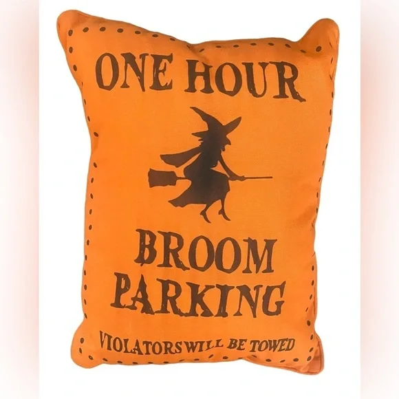 Halloween witch pillow 16”x12”