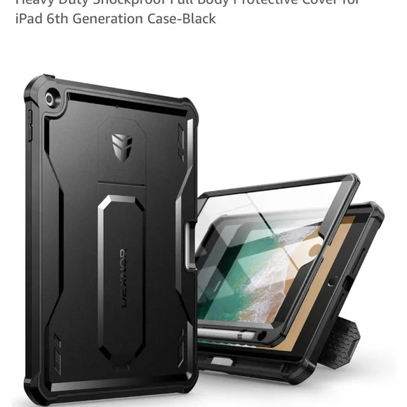 Black Heavy Duty Shockproof Case for iPad 6th Generation