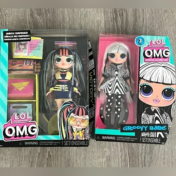 L.O.L. Surprise! O.M.G. Fashion Doll - Multicolor lot of 2 dolls