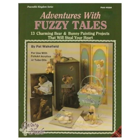 Charming Bear & Bunny 13 Painting Projects Adventures w/Fuzzy Tales Vint…