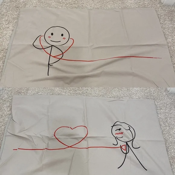 BoldLoft Sounds of love couples pillow cases