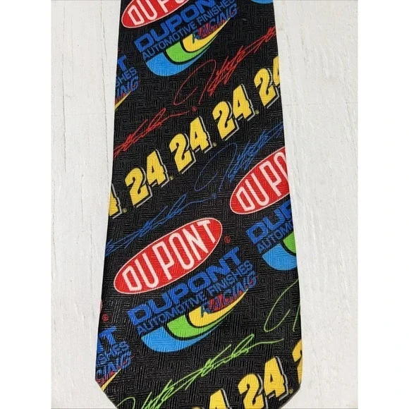 Ralph Marlin Jeff Gordon‎ Dupont #24 Tie Vintage 1990's