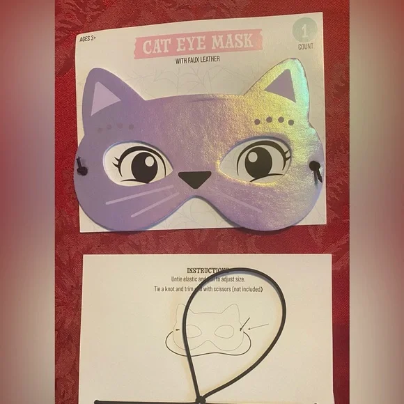 Purple Cat Eye Mask for Kids