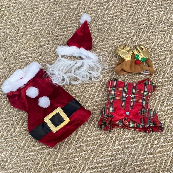 2 Holiday Cat Costumes