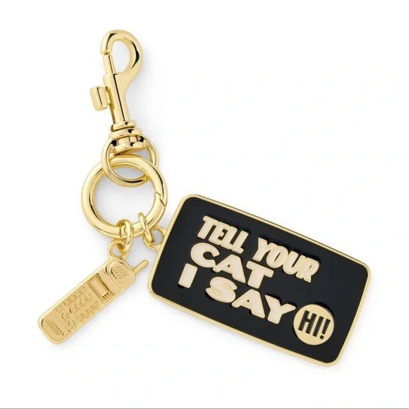 The Cuddle Collab Tell your Cat I say Hi Keychain NWT