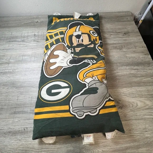 The Northwest Co Body Pillow Kids 18x36 Green Packers Mickey Mouse NFL Disney