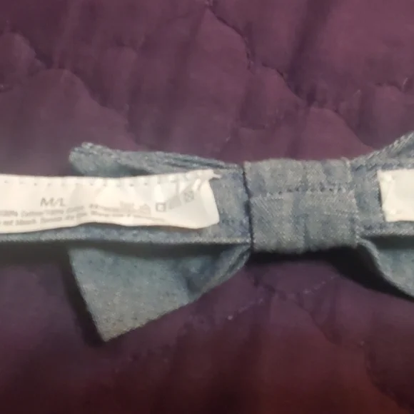 Velcro Blue Bow Tie - Used Once