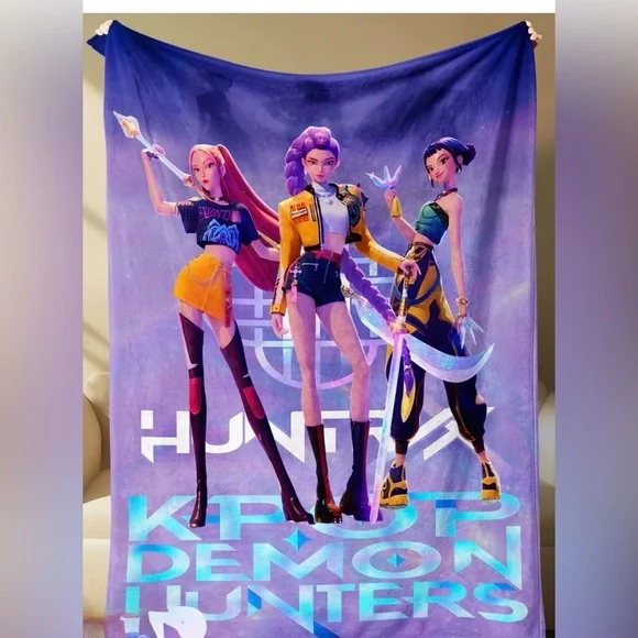 K-pop Demond hunters blanket