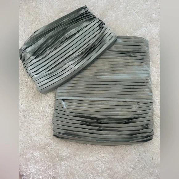Sage Green Satin Pillow Sham Covers Set of 2 Accent