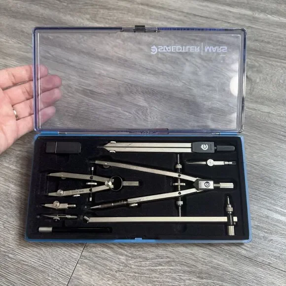 Vintage Staedlter Mars - Superbow Technical Drawing Instrument Set 553 09 A6