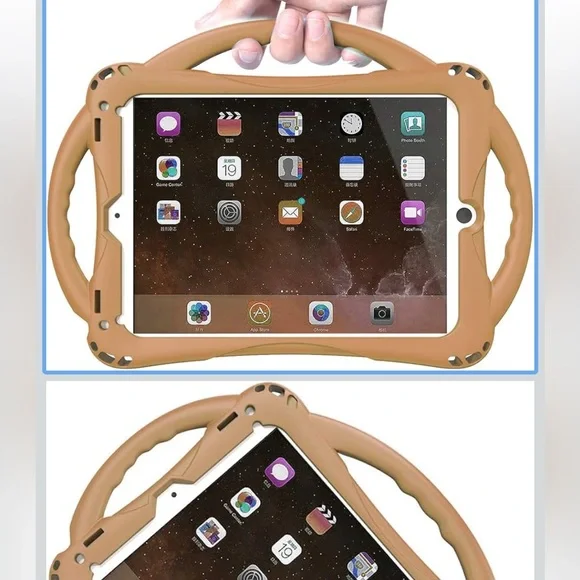 Protective Tan Tablet Case for Electronics