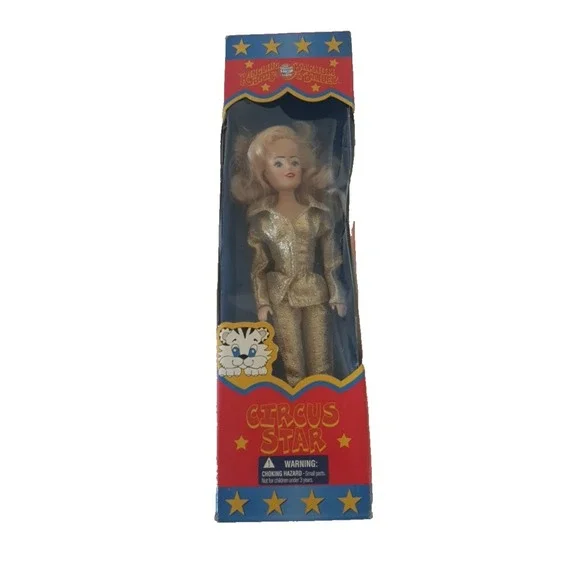 Vintage Circus Star‎ Ringling Bros Barnum Bailey Doll Collectible Gold Suit