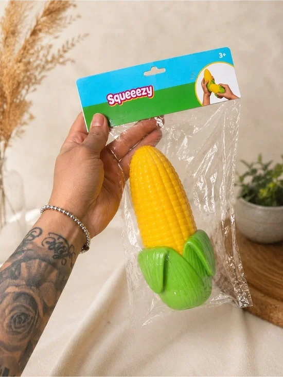 Yellow & Green Corn Toy for Kids