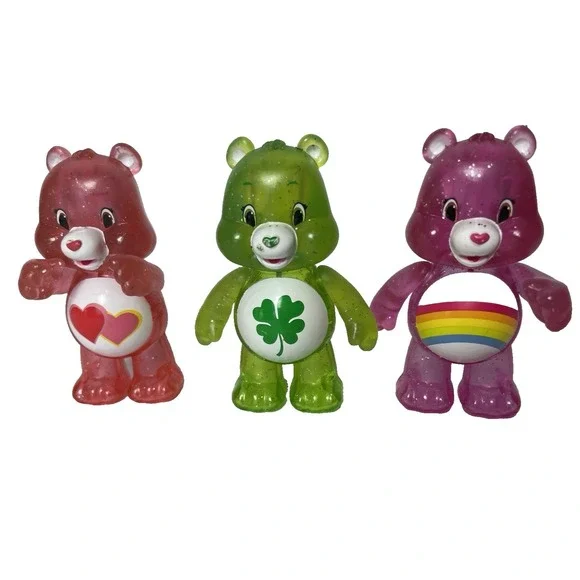 TCFC Care Bears Glitter Fun Figures 3