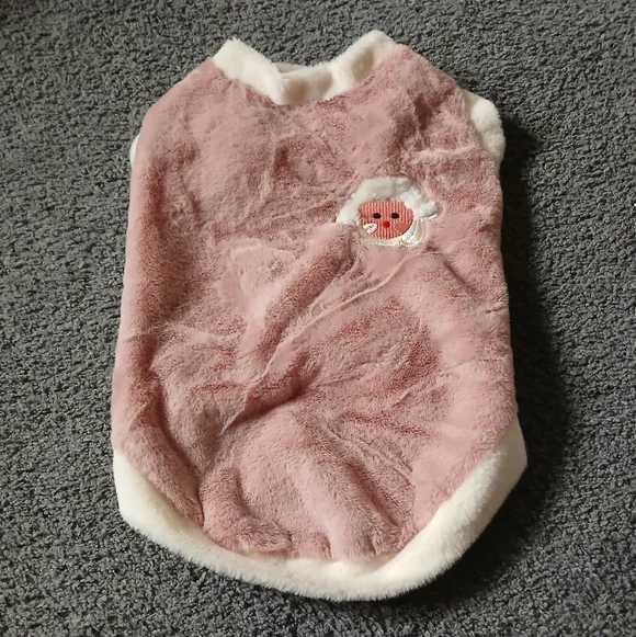 Cat Faux Rabbit Fur Cat Vest Fluffy Plush Warm Fleece Sweatshirt Pet Sweater L
