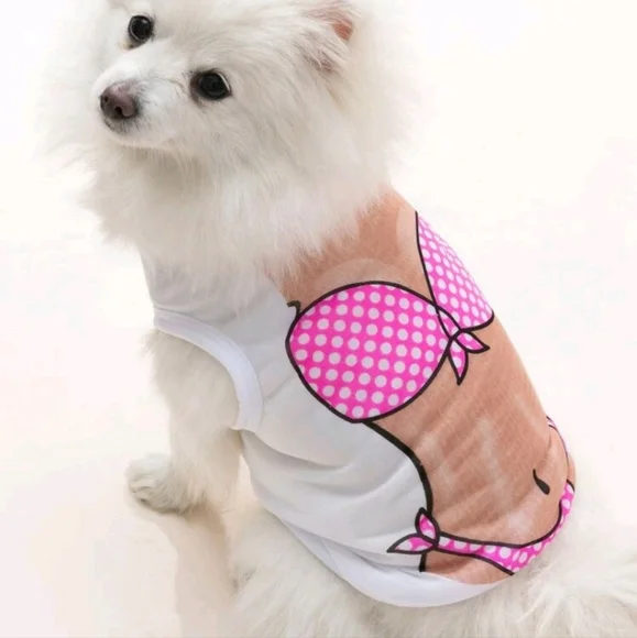 CATS OR DOGS! Beach Bod Print Sleeveless Pet Tank