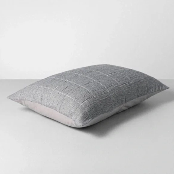 Hearth & Hand Magnolia King Sham Gray Blue Cotton NWT