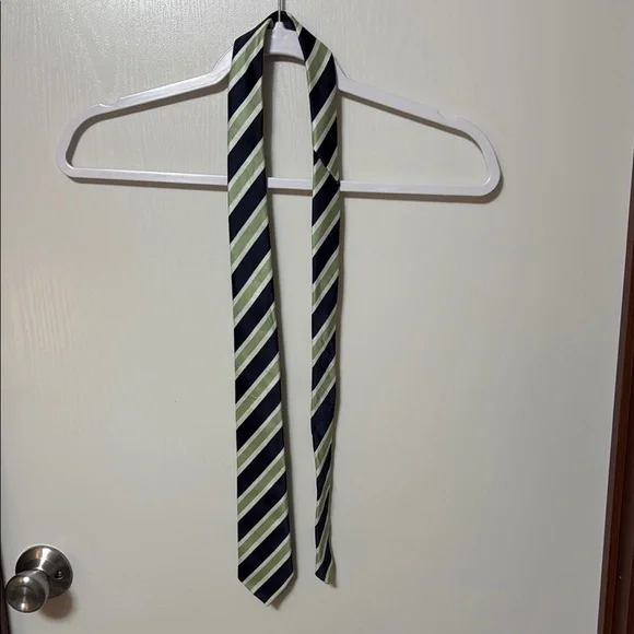Bergamo New York Striped Black and Green Boy’s Tie