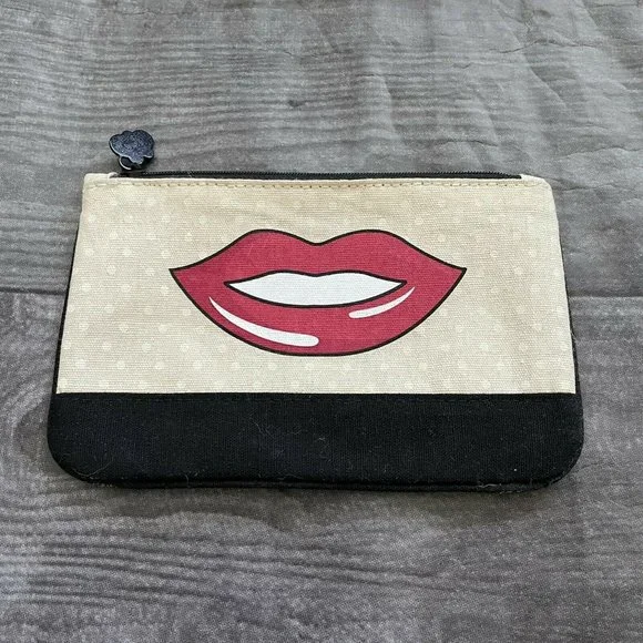 Smile Lips Pencil Pouch Makeup Bag Ipsy