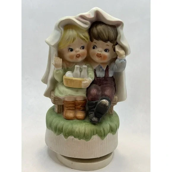 Vtg ‎ SANKYO JAPAN Rotating Music Box