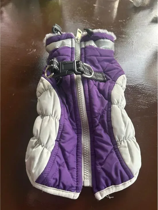 C75 winter jacket dog purple warm xs vest