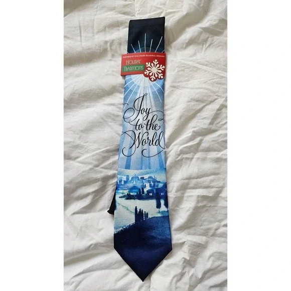 Holiday Traditions‎ Joy to the World Christmas Holiday Necktie