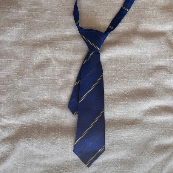Blue tie for a small boy