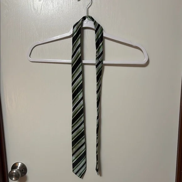Bergamo New York Striped Green and Blue Boy’s Tie