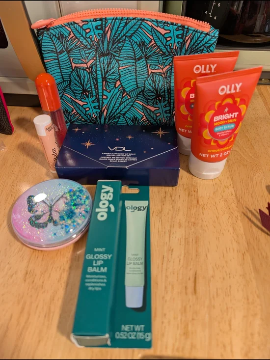ipsy Cosmetic Bag with Assorted Makeup Items