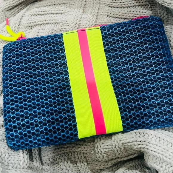 Ipsy Neon Mesh Glam Cosmetic Bag