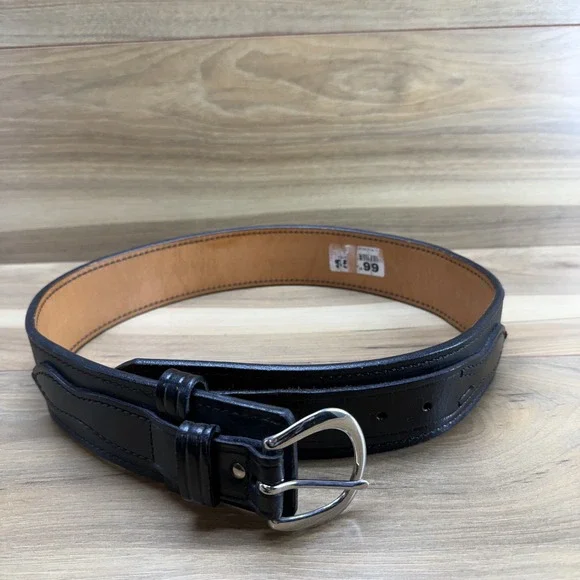 Don Hume Miami Oklahoma Duty Belt Size 30/31 Black Leather Officer