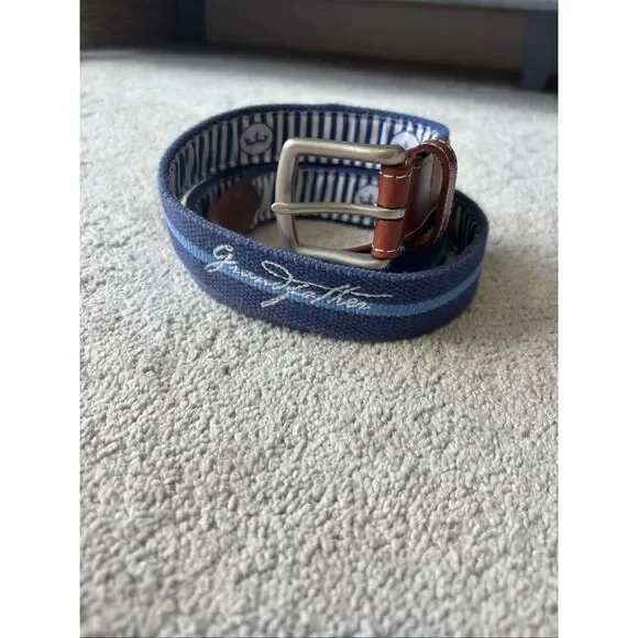 NWOT Peter Millar stitched “grandfather” belt, Sz 44, $198