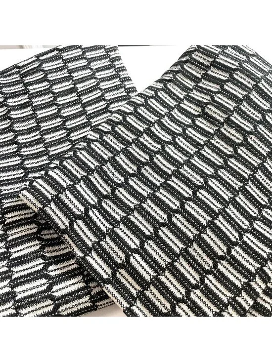 Room & Board Set of 2 Black and White Midcentury Modern Pillowcases