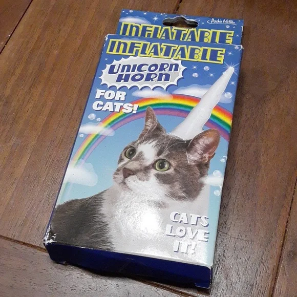 Inflatable Unicorn Horn for Cats Or Dogs!
