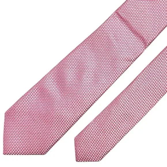 Lord & Taylor Pink Woven Silk Boys Necktie‎ 51” x 2.5” Youth Classic