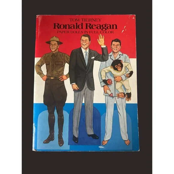 Tom Tierney Ronald Reagan Paper Dolls In Full Color‎ 1984 Collectible Book