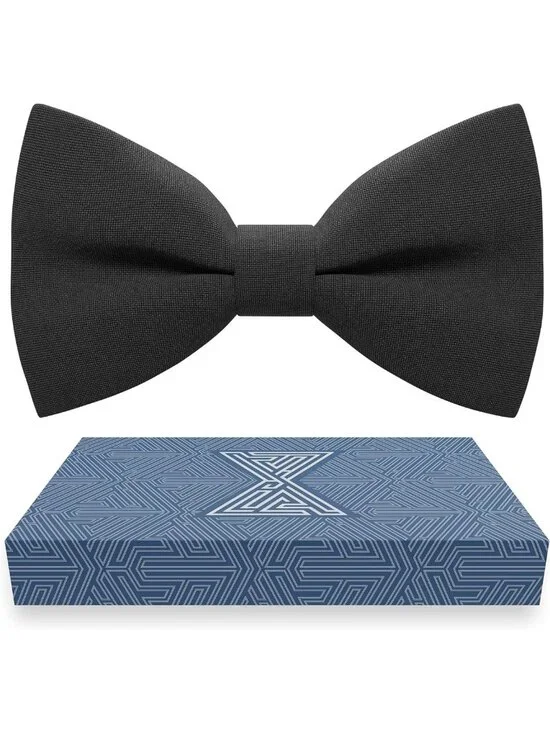 Pre-Tied Clip-On Bow Ties for Men & Boys | Solid Color Formal Wear Accessories